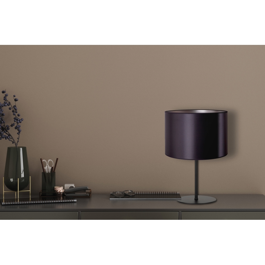 Duolla - Namizna svetilka CANNES 1xE14/15W/230V pr. 20 cm črna/srebrna