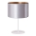 Duolla - Namizna svetilka CANNES 1xE14/15W/230V pr. 20 cm srebrna/baker/bela