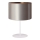Duolla - Namizna svetilka CANNES 1xE14/15W/230V pr. 20 cm srebrna/baker/bela