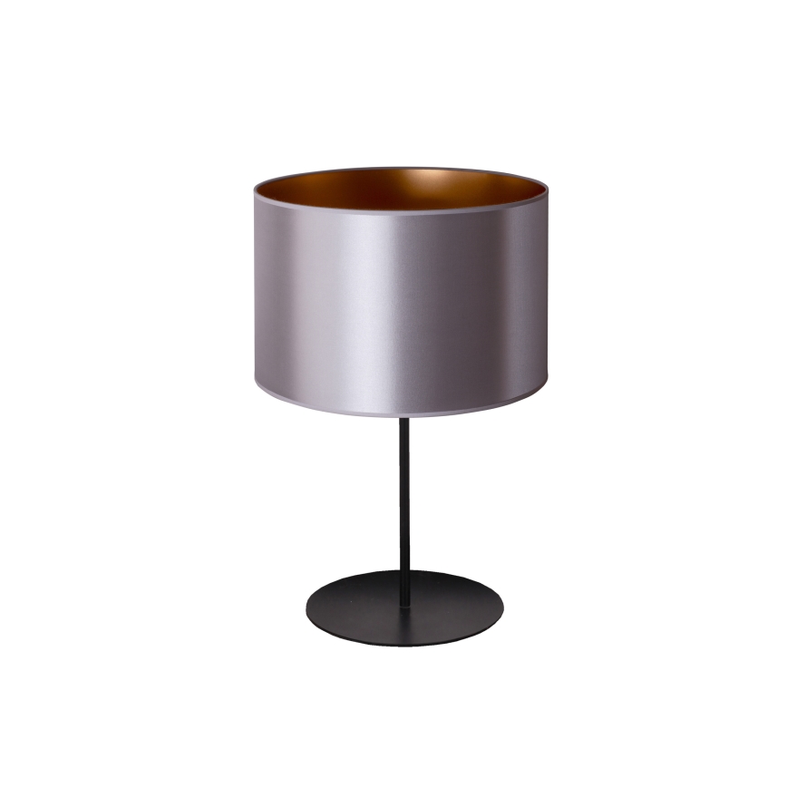 Duolla - Namizna svetilka CANNES 1xE14/15W/230V pr. 20 cm srebrna/baker/črna