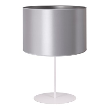 Duolla - Namizna svetilka CANNES 1xE14/15W/230V pr. 20 cm srebrna/bela