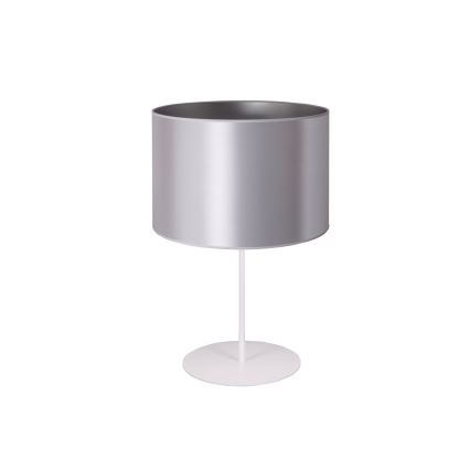 Duolla - Namizna svetilka CANNES 1xE14/15W/230V pr. 20 cm srebrna/bela