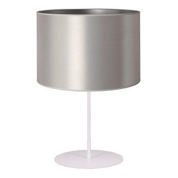 Duolla - Namizna svetilka CANNES 1xE14/15W/230V pr. 20 cm srebrna/bela