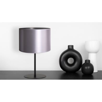 Duolla - Namizna svetilka CANNES 1xE14/15W/230V pr. 20 cm srebrna/črna