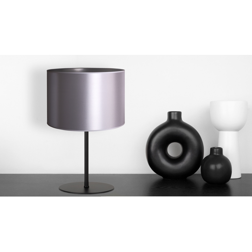 Duolla - Namizna svetilka CANNES 1xE14/15W/230V pr. 20 cm srebrna/črna