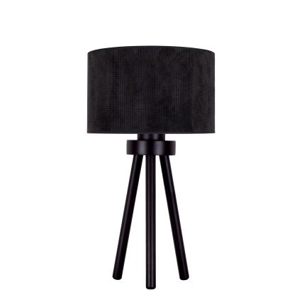 Duolla - Namizna svetilka LYON 1xE27/15W/230V pr. 30 cm črna