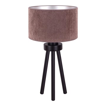 Duolla - Namizna svetilka LYON 1xE27/15W/230V pr. 30 cm rjava