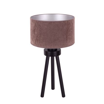 Duolla - Namizna svetilka LYON 1xE27/15W/230V pr. 30 cm rjava