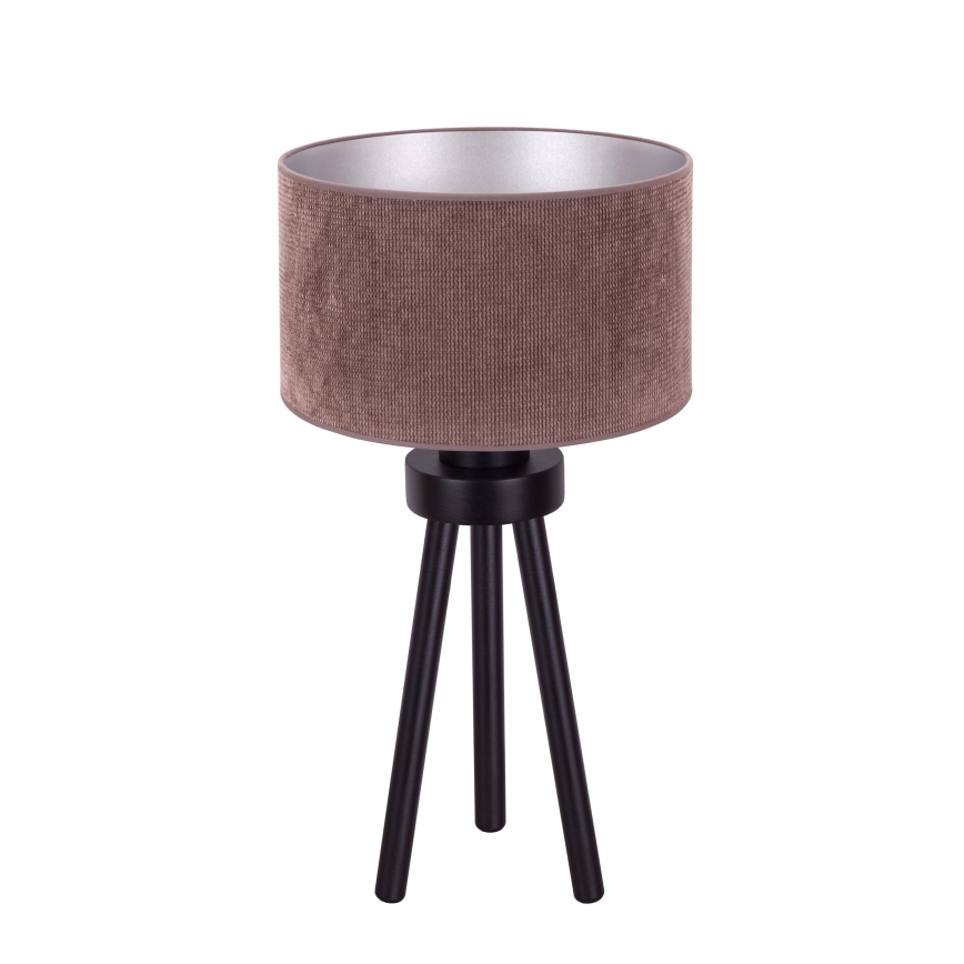 Duolla - Namizna svetilka LYON 1xE27/15W/230V pr. 30 cm rjava