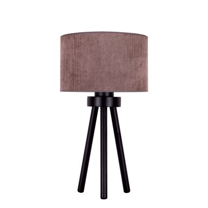 Duolla - Namizna svetilka LYON 1xE27/15W/230V pr. 30 cm rjava