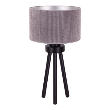 Duolla - Namizna svetilka LYON 1xE27/15W/230V pr. 30 cm siva