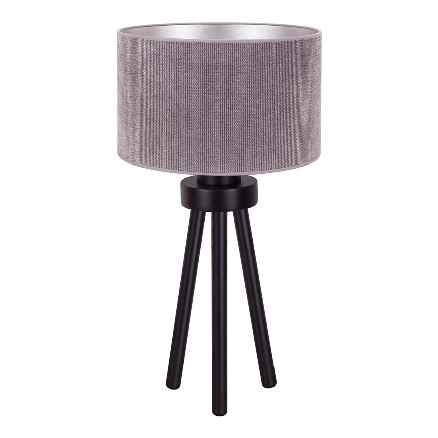Duolla - Namizna svetilka LYON 1xE27/15W/230V pr. 30 cm siva