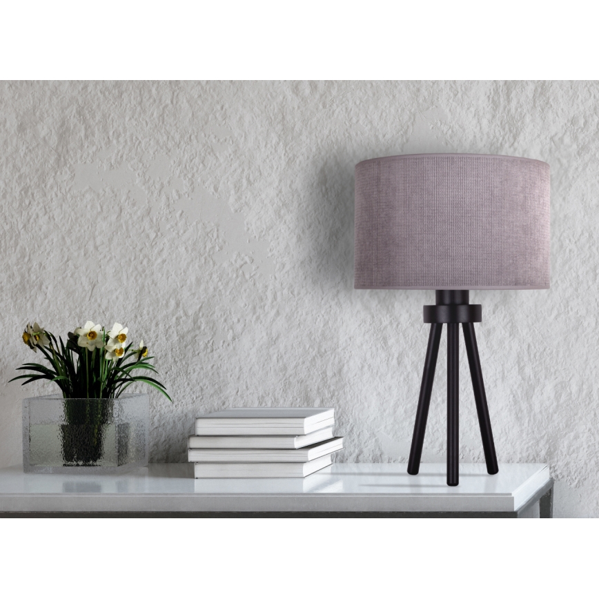 Duolla - Namizna svetilka LYON 1xE27/15W/230V pr. 30 cm siva
