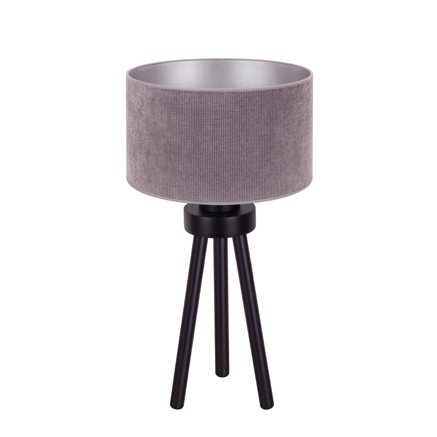 Duolla - Namizna svetilka LYON 1xE27/15W/230V pr. 30 cm siva