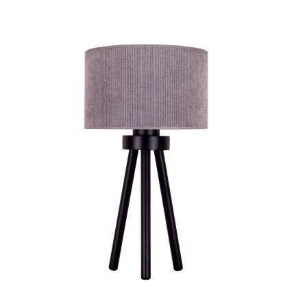 Duolla - Namizna svetilka LYON 1xE27/15W/230V pr. 30 cm siva