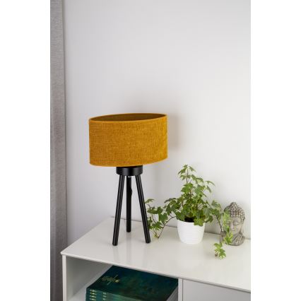 Duolla - Namizna svetilka OVAL 1xE27/15W/230V pr. 30 cm rjava