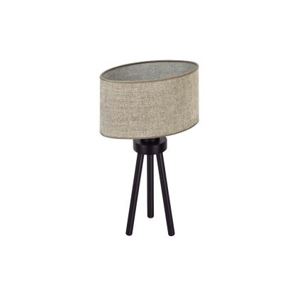 Duolla - Namizna svetilka OVAL 1xE27/15W/230V pr. 30 cm rjava