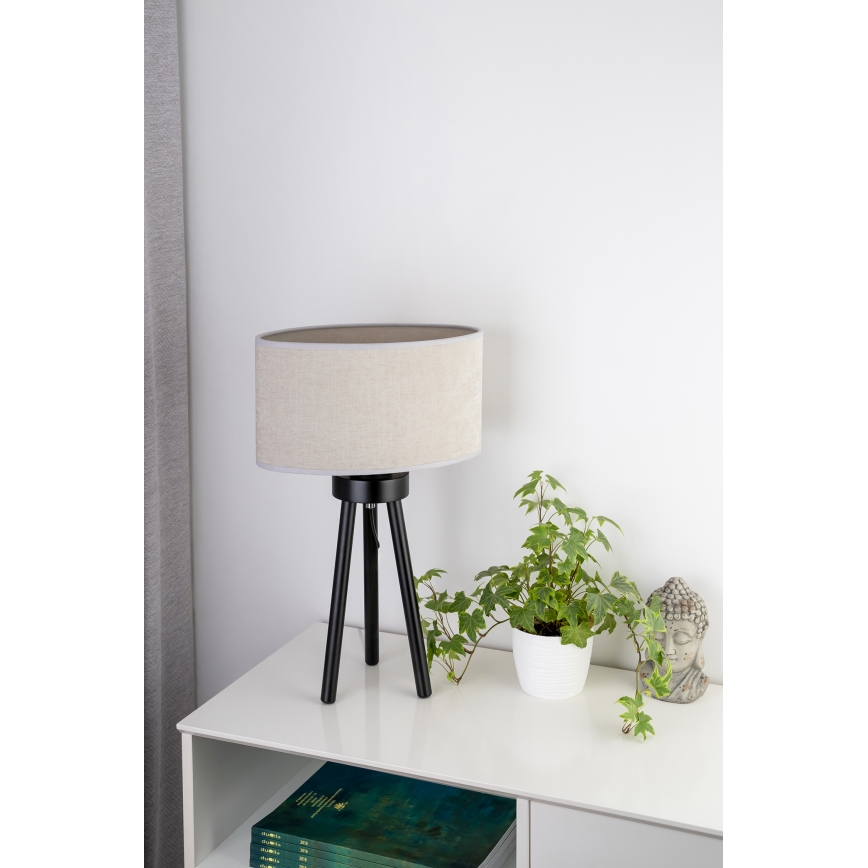 Duolla - Namizna svetilka OVAL 1xE27/15W/230V pr. 30 cm siva
