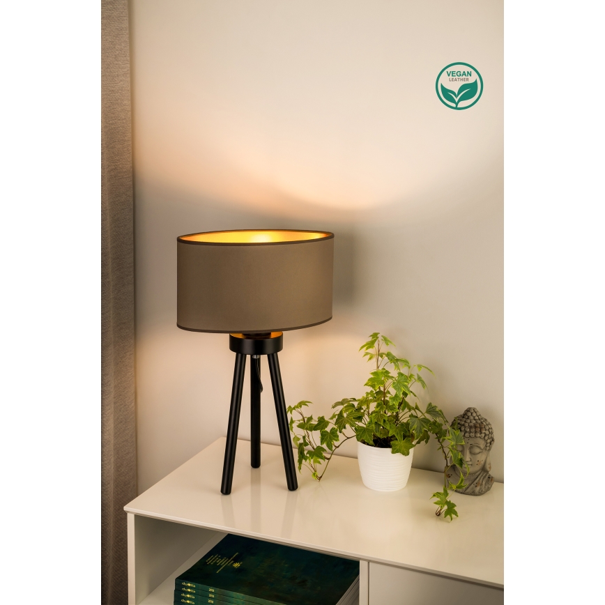 Duolla - Namizna svetilka OVAL VEGAN 1xE27/15W/230V pr. 30 cm bež