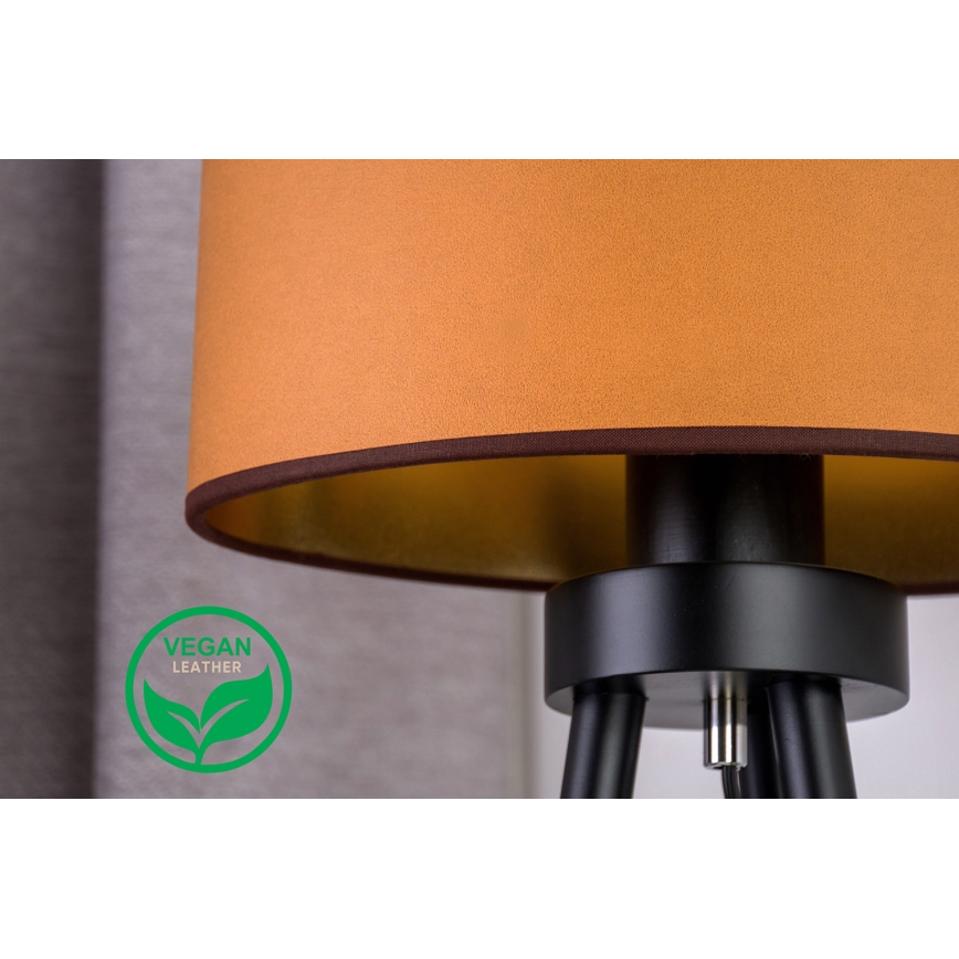 Duolla - Namizna svetilka OVAL VEGAN 1xE27/15W/230V pr. 30 cm rjava