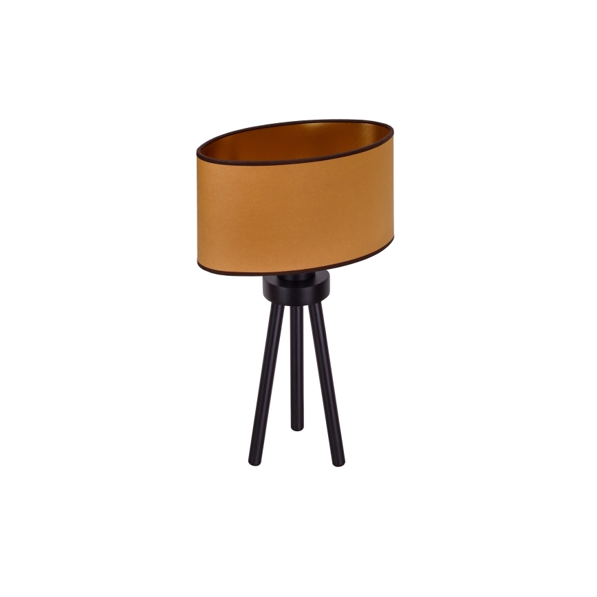 Duolla - Namizna svetilka OVAL VEGAN 1xE27/15W/230V pr. 30 cm rjava