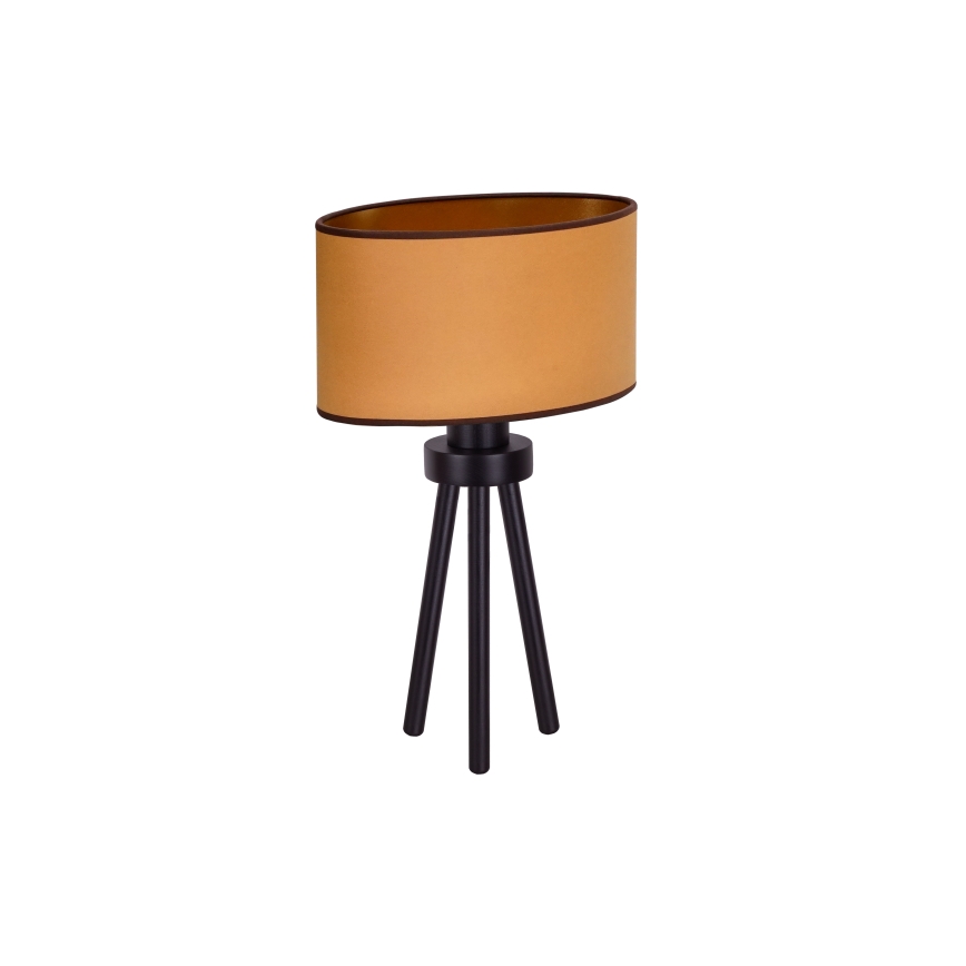 Duolla - Namizna svetilka OVAL VEGAN 1xE27/15W/230V pr. 30 cm rjava