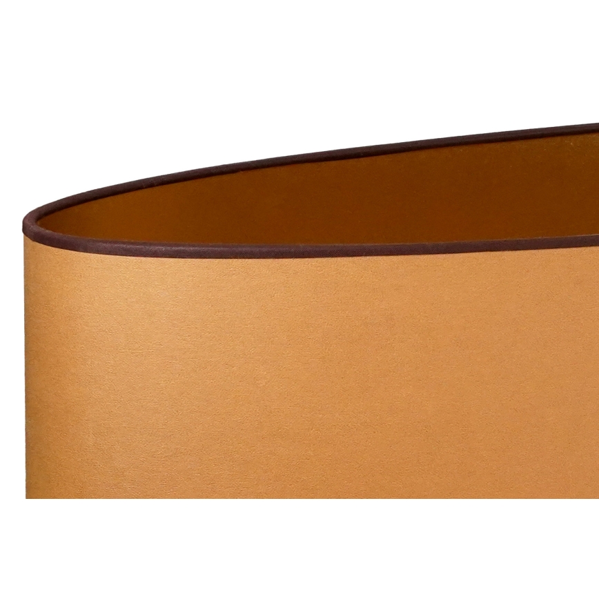 Duolla - Namizna svetilka OVAL VEGAN 1xE27/15W/230V pr. 30 cm rjava