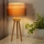 Duolla - Namizna svetilka WOOD BOHO 1xE27/15W/230V pr. 25 cm baker/rjava/bež