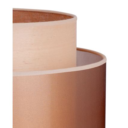 Duolla - Namizna svetilka WOOD BOHO 1xE27/15W/230V pr. 25 cm baker/rjava/bež