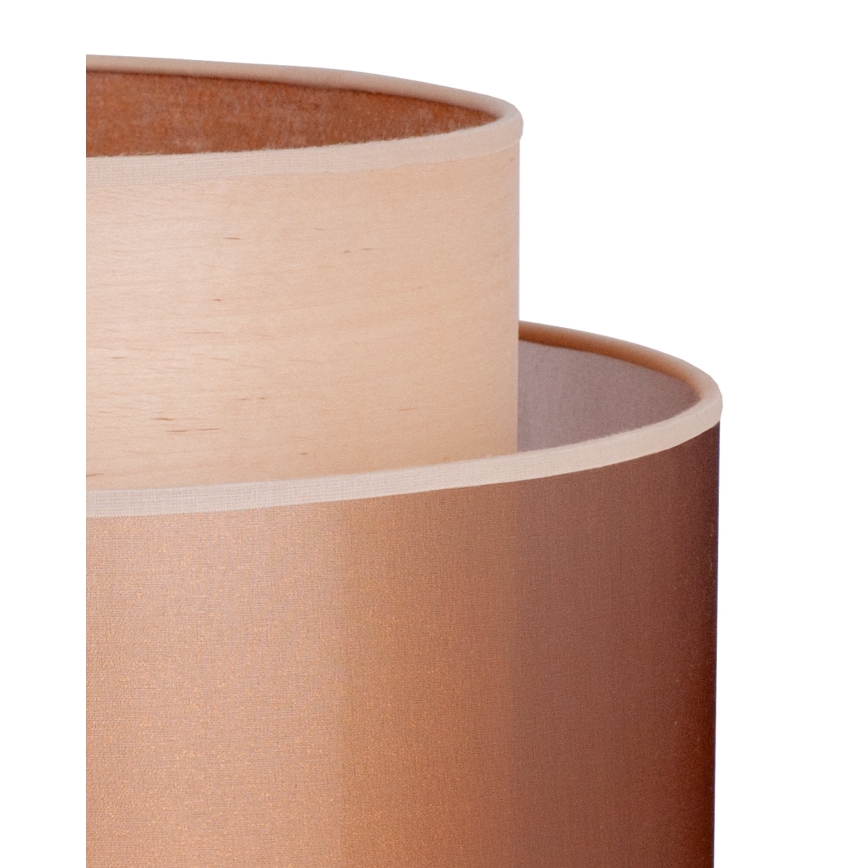 Duolla - Namizna svetilka WOOD BOHO 1xE27/15W/230V pr. 25 cm baker/rjava/bež