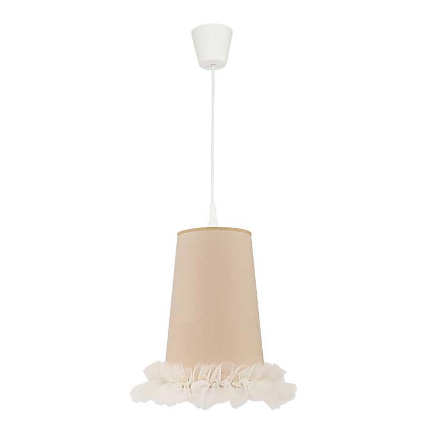 Duolla - Otroški lestenec na vrvici BALLET 1xE27/40W/230V pr. 21 cm bež