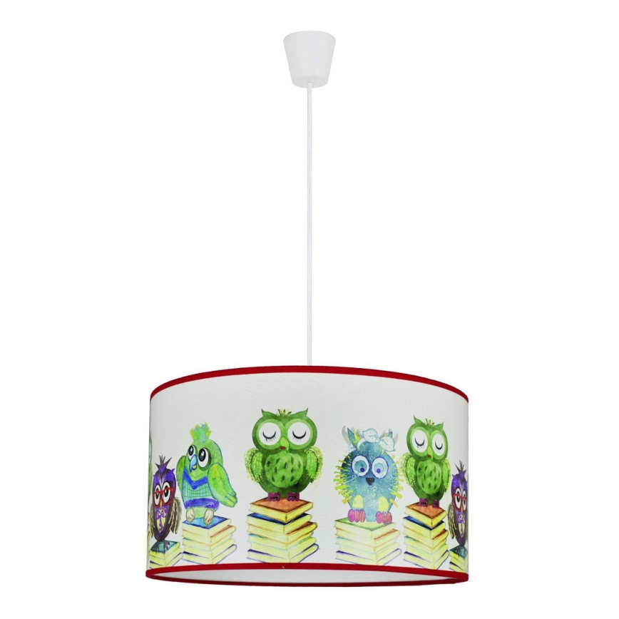 Duolla - Otroški lestenec na vrvici OWL 1xE27/15W/230V pr. 35 cm