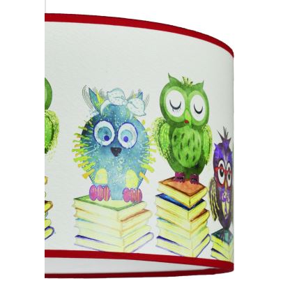 Duolla - Otroški lestenec na vrvici OWL 1xE27/15W/230V pr. 35 cm