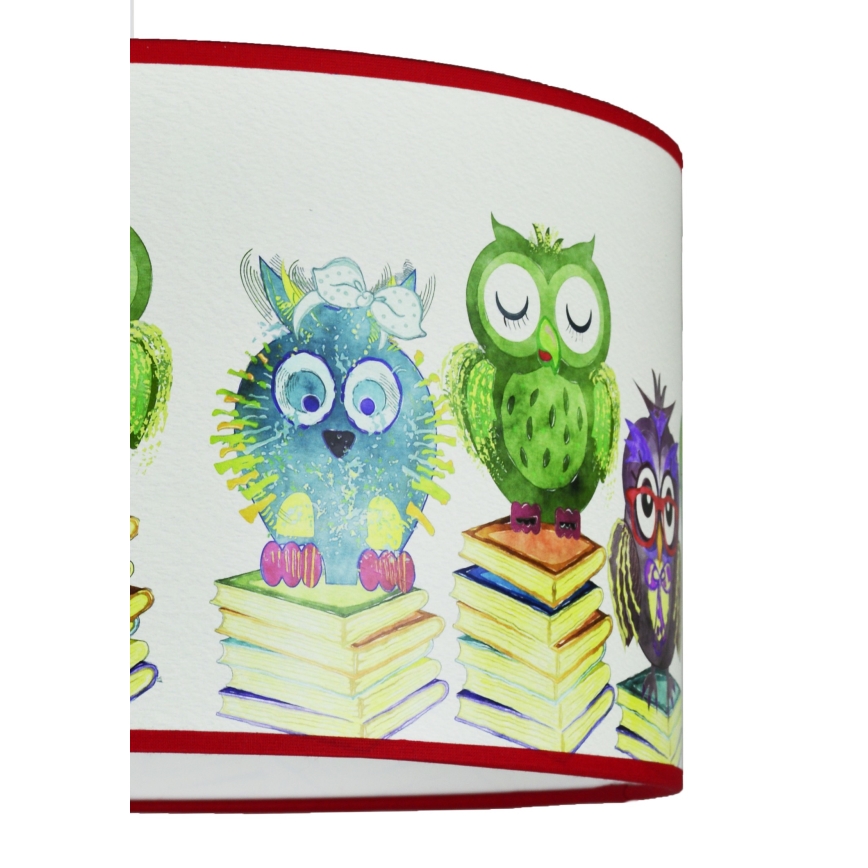 Duolla - Otroški lestenec na vrvici OWL 1xE27/15W/230V pr. 35 cm