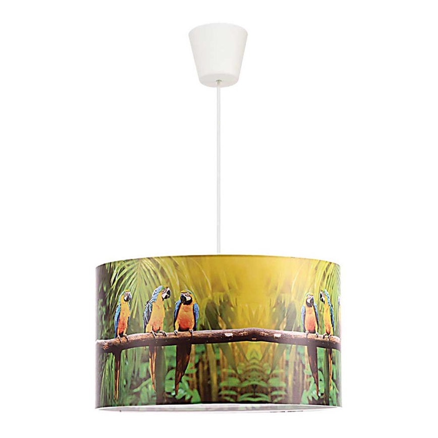 Duolla - Otroški lestenec na vrvici PARROTS 1xE27/40W/230V pr. 35 cm