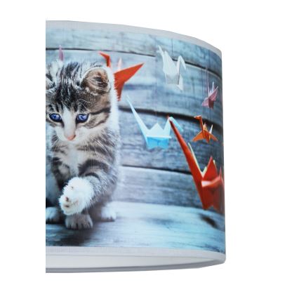Duolla - Otroški lestenec na vrvici SWEET CAT 1xE27/15W/230V pr. 35 cm