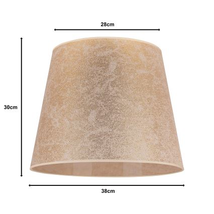 Duolla - Senčnik za lestenec CLASSIC L E27 pr. 38 cm zlata