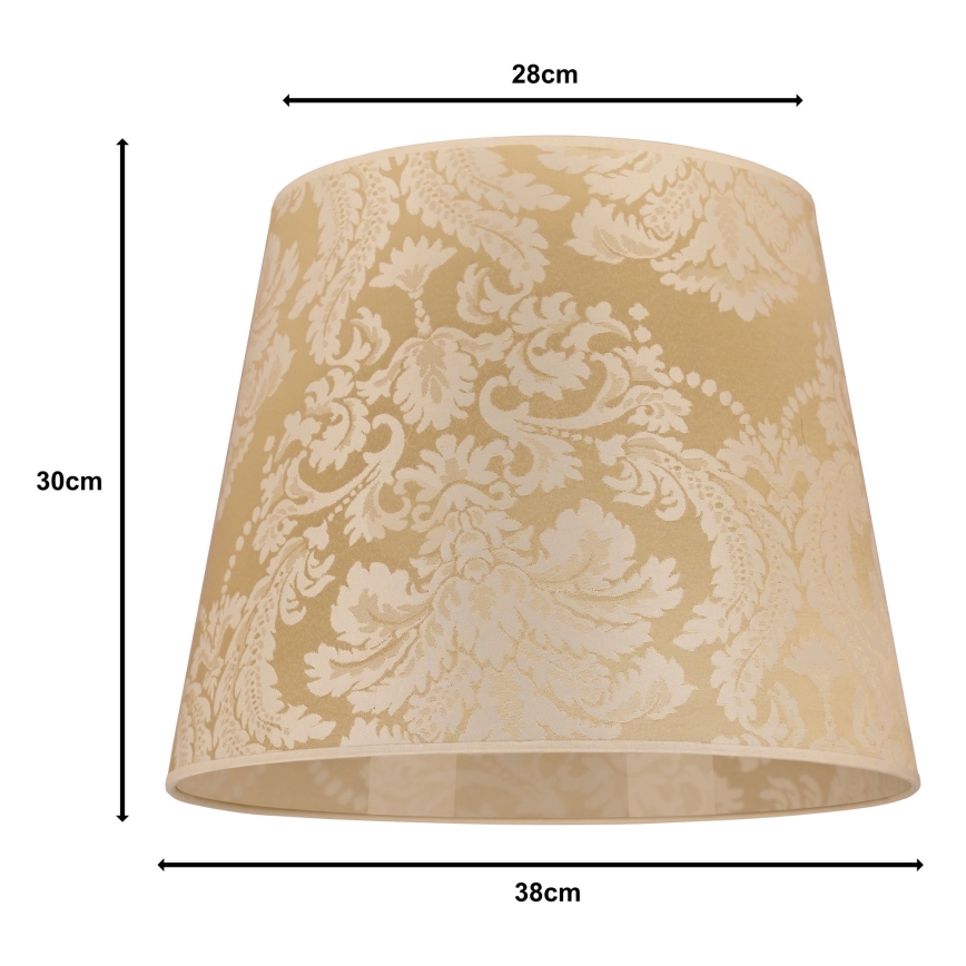 Duolla - Senčnik za lestenec CLASSIC L E27 pr. 38 cm zlata
