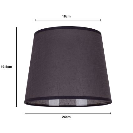 Duolla - Senčnik za namizno svetilko CLASSIC M E27 pr. 24 cm antracit