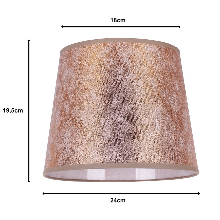 Duolla - Senčnik za namizno svetilko CLASSIC M E27 pr. 24 cm baker