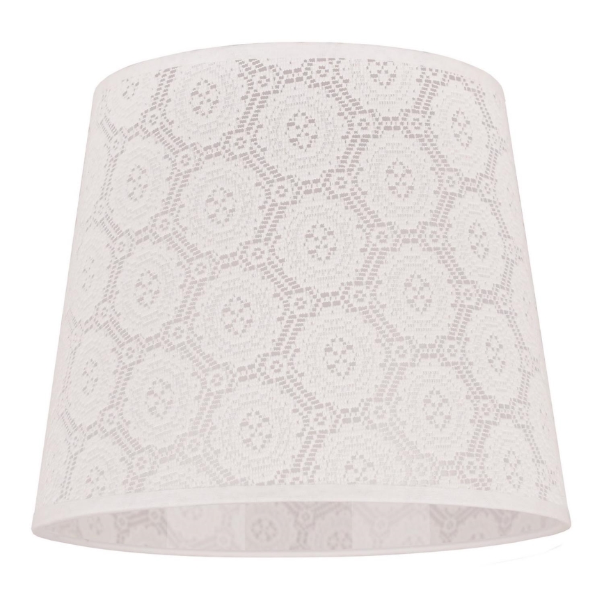 Duolla - Senčnik za namizno svetilko CLASSIC M E27 pr. 24 cm bela