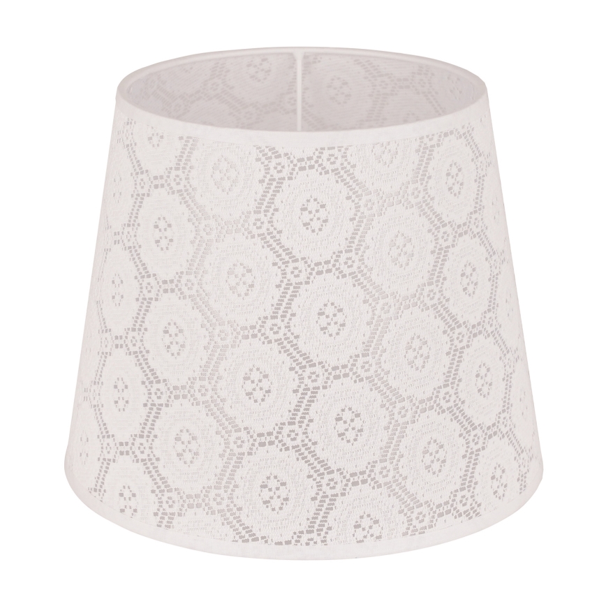 Duolla - Senčnik za namizno svetilko CLASSIC M E27 pr. 24 cm bela