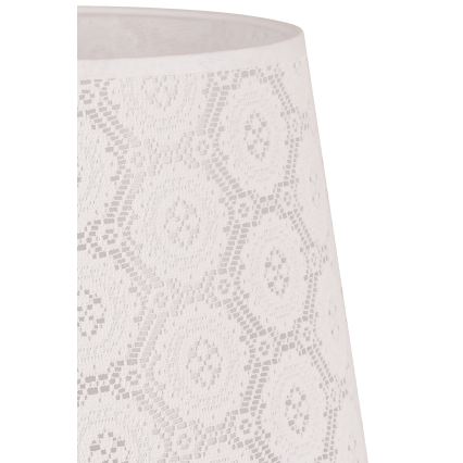 Duolla - Senčnik za namizno svetilko CLASSIC M E27 pr. 24 cm bela