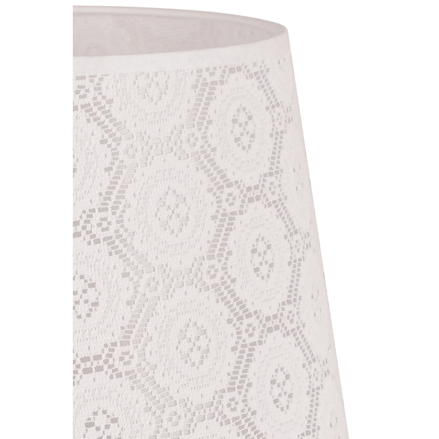 Duolla - Senčnik za namizno svetilko CLASSIC M E27 pr. 24 cm bela
