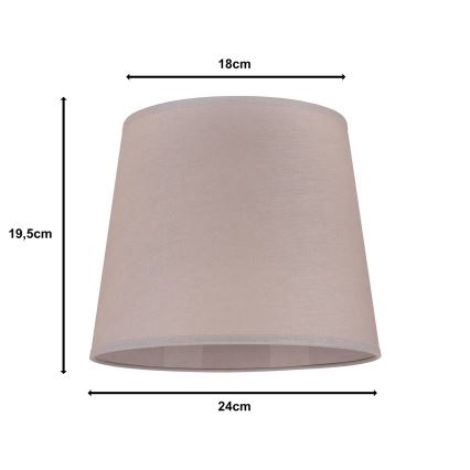 Duolla - Senčnik za namizno svetilko CLASSIC M E27 pr. 24 cm bež