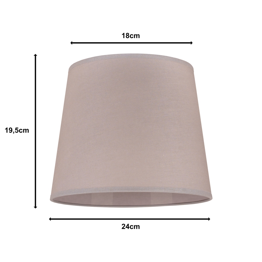 Duolla - Senčnik za namizno svetilko CLASSIC M E27 pr. 24 cm bež