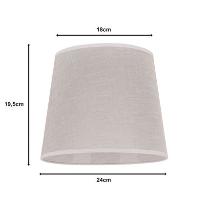 Duolla - Senčnik za namizno svetilko CLASSIC M E27 pr. 24 cm bež
