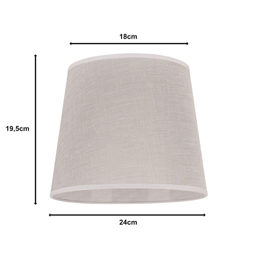 Duolla - Senčnik za namizno svetilko CLASSIC M E27 pr. 24 cm bež