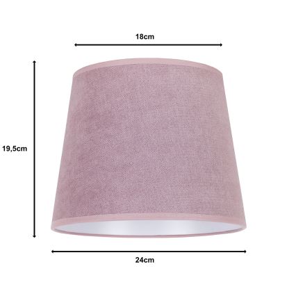Duolla - Senčnik za namizno svetilko CLASSIC M E27 pr. 24 cm roza