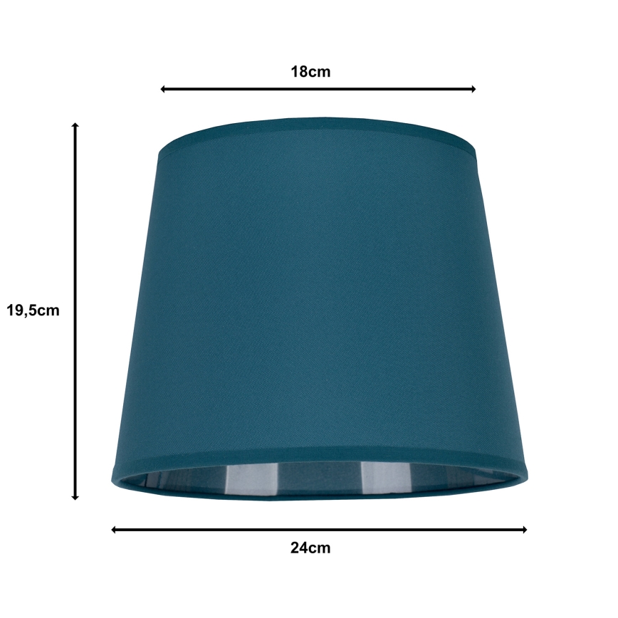 Duolla - Senčnik za namizno svetilko CLASSIC M E27 pr. 24 cm turkizna
